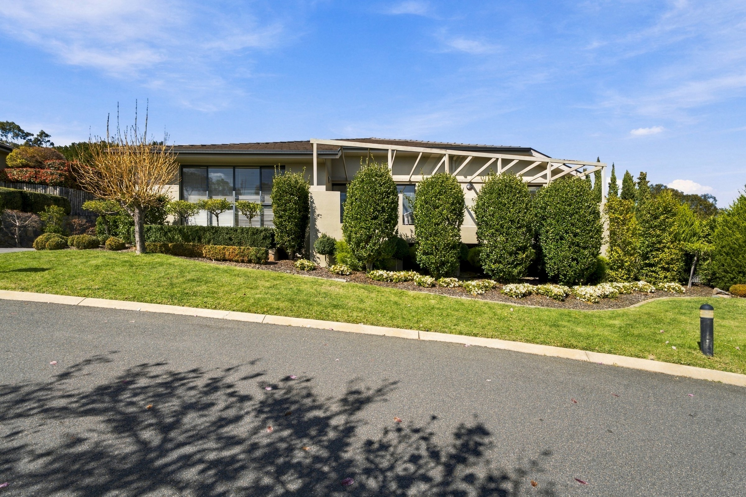 Street frontage and established gardens
